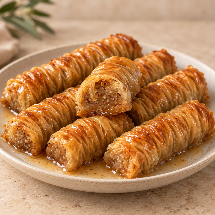 Saragli mit Mandeln